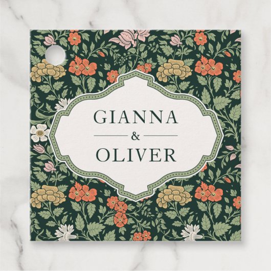 モリスフローラ庭園の結婚式 フェイバータグ (正面)