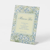 モリスブルーベルフラワーズブライダルブルンチミモサバー 台座サイン (正面)