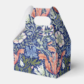 モリスブルー背景1896コンプトンフローラルパターン フェイバーボックス (裏面サイド)