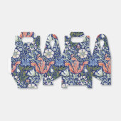 モリスブルー背景1896コンプトンフローラルパターン フェイバーボックス (折り畳みなし)