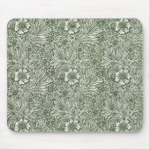 モリスマリゴールドヴィンテージ1875緑のフローラ花 マウスパッド (正面)