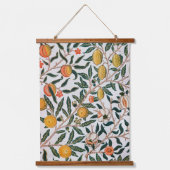 モリスライトバックグラウンドアンティークポメグラナパターン 吊り下げ型タペストリー (正面)