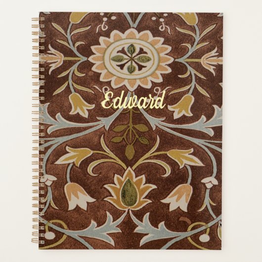 モリスリトルフラワーアールヌーボー詳細 プランナー手帳 (正面)