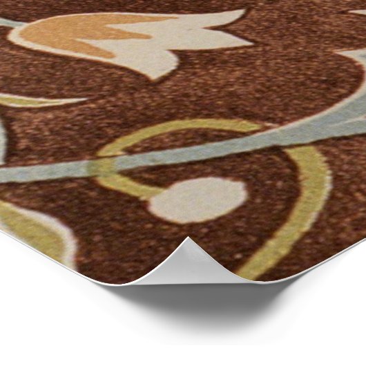 モリスリトルフラワーアールヌーボー詳細 ポスター (角)