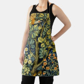 モリスヴィンテージキジのリス&フラワーパターン エプロン (インサイチュ)