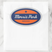 モリス公園 楕円形シール (バッグ)