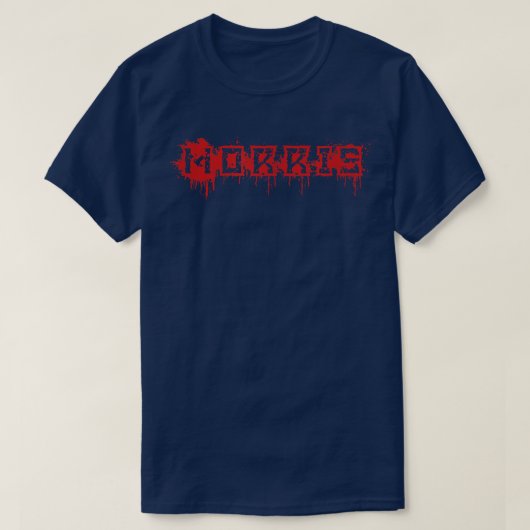 モリス名ハロウィーンの衣装パーソナライズされた Tシャツ (デザイン正面)