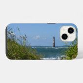 モリス島灯台の歩道iPhoneケース iPhoneケース (裏面横)