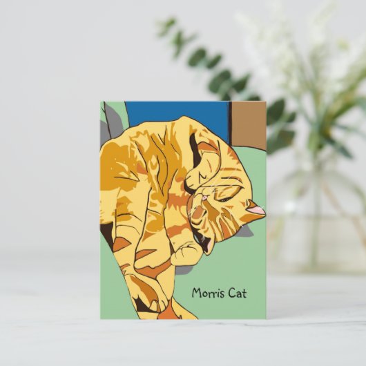 モリス猫はがき ポストカード (スタンド正面)