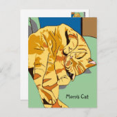 モリス猫はがき ポストカード (正面/裏面)