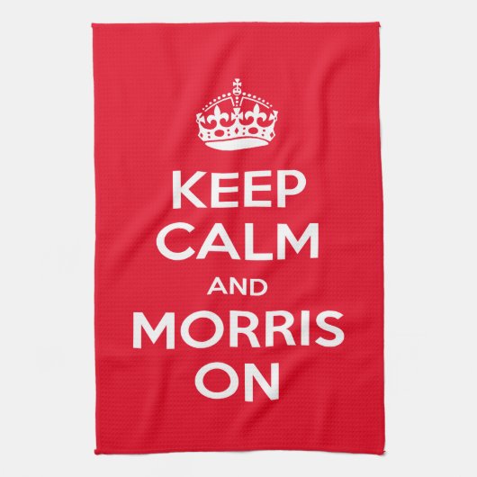 モリス踊り キッチンタオル (縦)