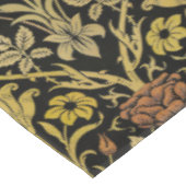 モリス黒背景バラ&ユリ花柄 テーブルクロス (アングル)