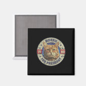 モリス1988年ヴィンテージ猫好き マグネット (正面/裏面)