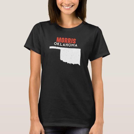モリス アメリカ合衆国 オクラホマ州 アメリカ旅行 Tシャツ (正面)