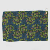 モリス – アンティーク1873グレープ&離れつる植物パターン ゴルフタオル (横)
