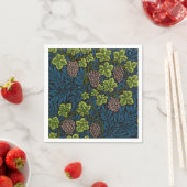 モリス – アンティーク1873グレープ&離れつる植物パターン スタンダードカクテルナプキン (インサイチュ)