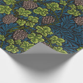 モリス – アンティーク1873グレープ&離れつる植物パターン ラッピングペーパー (角)