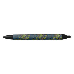 モリス – アンティーク1873グレープ&離れつる植物パターン 黒ボールペン