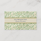 モリス - アンティーク ウィロー 葉と枝の模様 名刺 (正面)