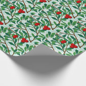 モリス – アーバタス、赤い果実の枝 ラッピングペーパー (角)