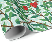 モリス – アーバタス、赤い果実の枝 ラッピングペーパー (ロールコーナー)