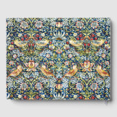 モリス – イチゴ泥棒の鳥と花柄 ゲストブック (裏面)