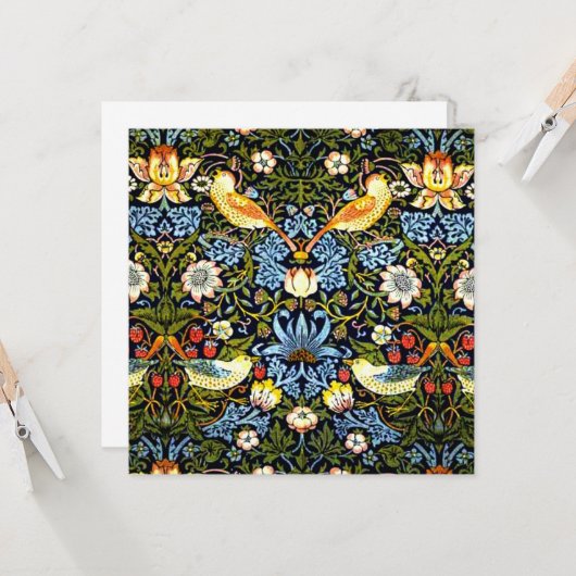 モリス-イチゴ泥棒 カード (正面/裏面インサイチュ)