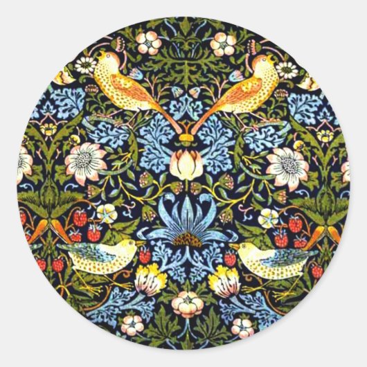 モリス – イチゴ泥棒、 ラウンドシール (正面)