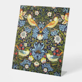 モリス – イチゴ泥棒、 台座サイン (正面)