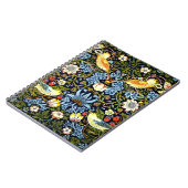 モリス – イチゴ泥棒、有名なパターン、 ノートブック (左側)