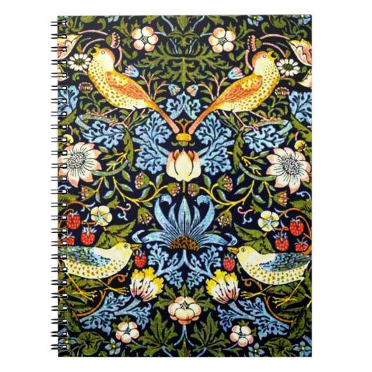 モリス – イチゴ泥棒、有名なパターン、 ノートブック (正面)