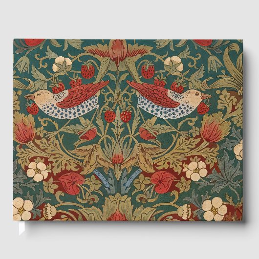 モリス – イチゴ泥棒#2花柄 ゲストブック (正面)