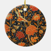モリス – カレイ、カラフル花柄 セラミックオーナメント (裏面)