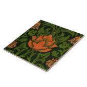 モリス-バイオレット&オダマキ（植物）  タイル (側面)