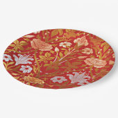 モリス – バラとリリー ペーパープレート (アングル)