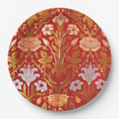 モリス – バラとリリー ペーパープレート (正面)