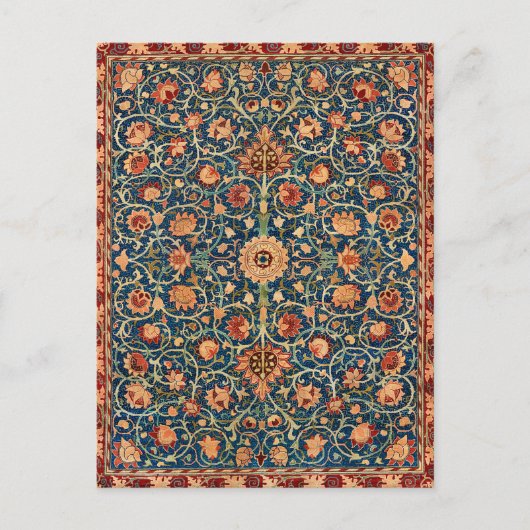 モリス – ホランドパーク，ヴィンテージカーペットデザイン ポストカード (正面)