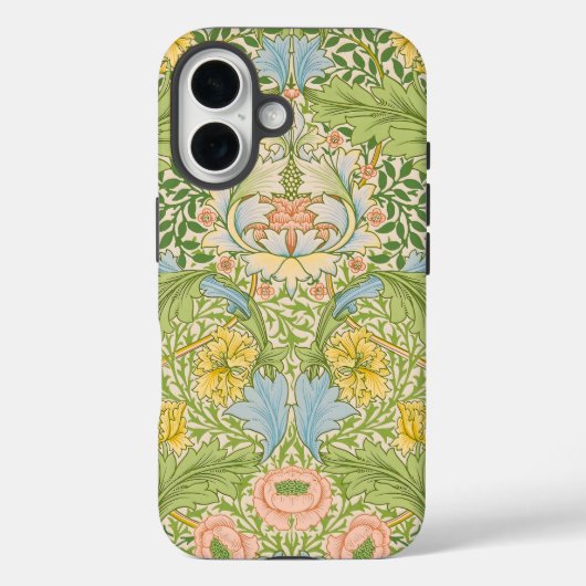 モリス マートル フラワー アール・ヌーヴォー パステル Case-Mate iPhoneケース (裏面)