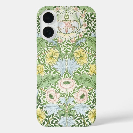 モリス ミャートル フラワー アール・ヌーヴォー 明るい Case-Mate iPhoneケース (裏面)