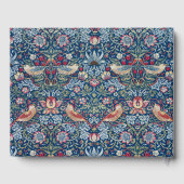 モリス – ヴィンテージイチゴ泥棒フローラルパターン ゲストブック (裏面)