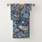 モリス – ヴィンテージイチゴ泥棒フローラルパターン バスタオルセット (インサイチュ)