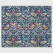 モリス – ヴィンテージイチゴ泥棒フローラルパターン ラッピングペーパー (フラット)