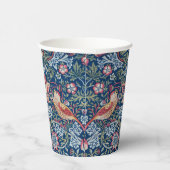 モリス – ヴィンテージイチゴ泥棒フローラルパターン 紙コップ (右)