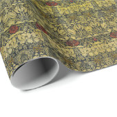 モリス – ヴィンテージ1890チューリップ&バラ花柄 ラッピングペーパー (ロールコーナー)