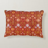 モリス – ヴィンテージ1893バラ&リリーフラワーパターン アクセントクッション (裏面)