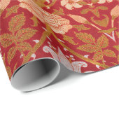 モリス – ヴィンテージ1893バラ&リリーフラワーパターン ラッピングペーパー (ロールコーナー)