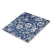 モリス – 青マローセラミックタイル タイル (側面)