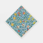 モリス – 4つのフルーツ、パタ人気があるーン、 スタンダードランチョンナプキン (角)