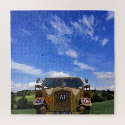 モリス、C8、戦時中のホウィッツォートトラック。 ジグソーパズル (縦)