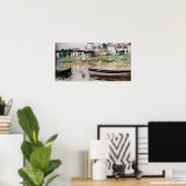 モリソット – セーヌ川のボート1880 ポスター (ホームオフィス)